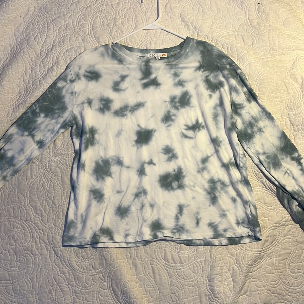 Light blue and white shirt